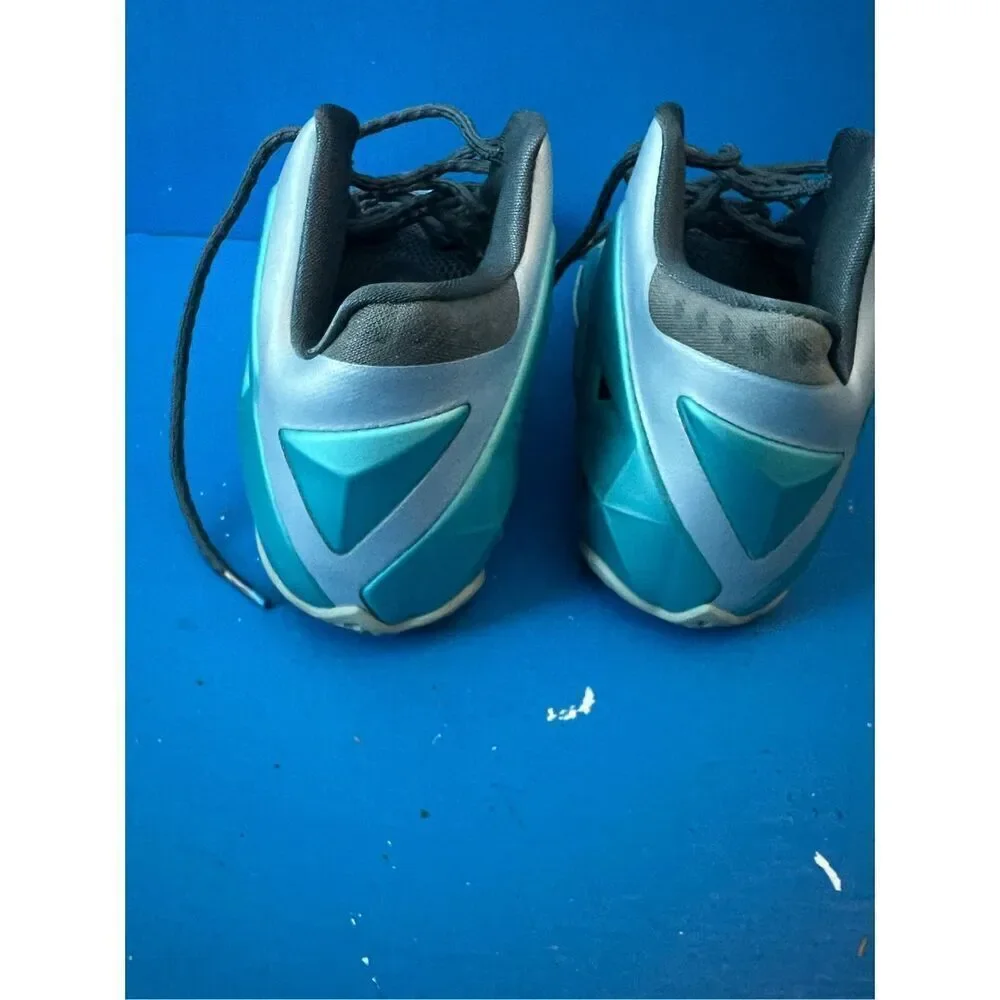Nike Lebron XI 11 Shoe 7Y Blue Youth Armory Slate Basketball Used 621712-400